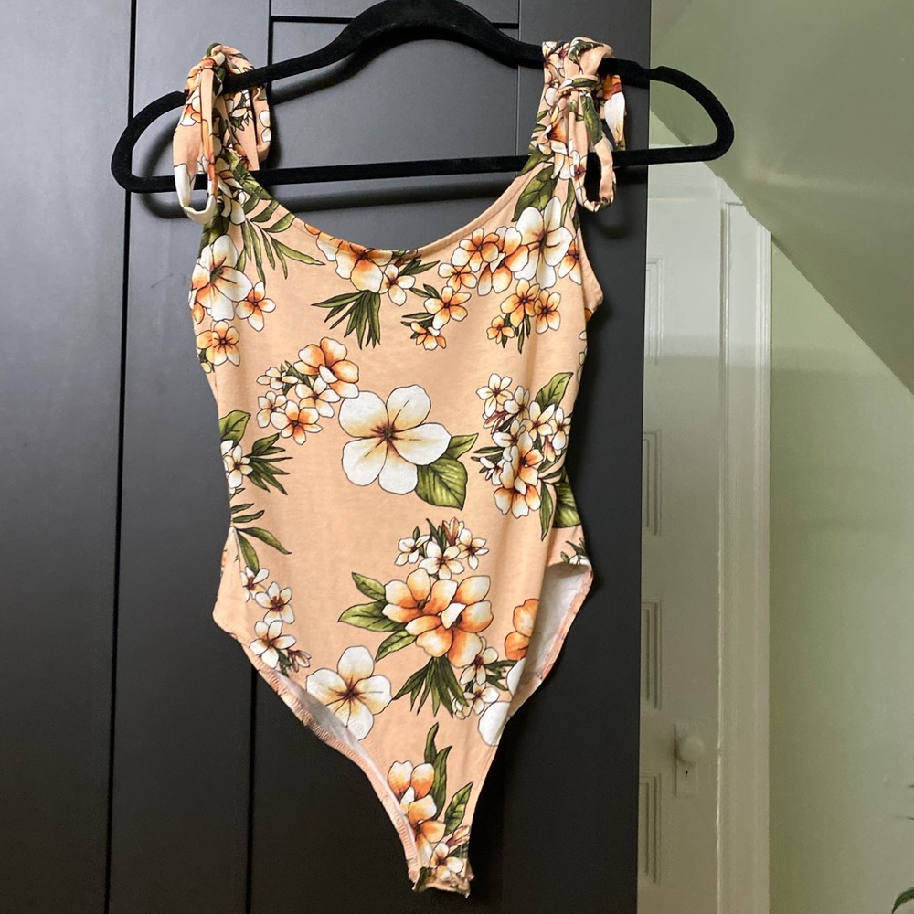 Pink Floral Bodysuit